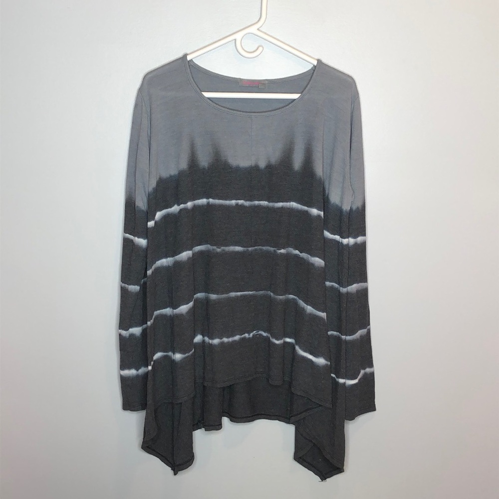 Fresh Produce Tie Dye Hi/Low Hem Sweater,‎ MD/LG